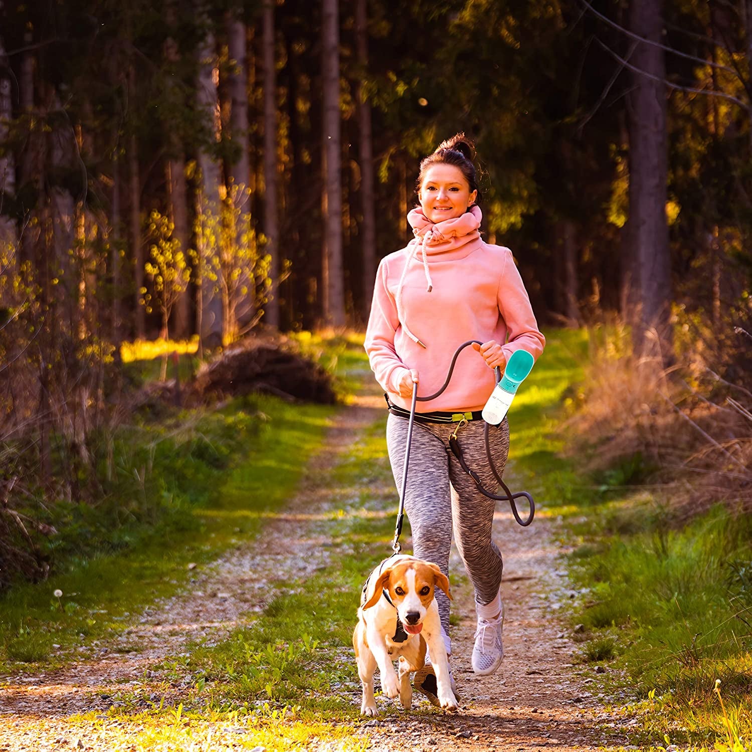 Dog Water Bottle Walking Pet Water Bottle Water Bottle for Dogs Leak Proof Dog Water Bottle for Walking Puppy Outdoor Walking Hiking, Travel, Water Bottle for Large Dogs